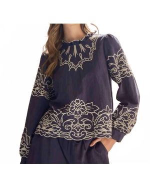 Aaron & Amber Evening Tide Top - Blue