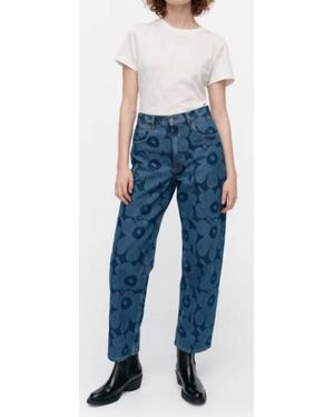 Marimekko Maridenim Barrel Unikko Jeans - Blue
