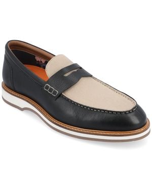 Thomas & Vine Kaufman Moc Toe Penny Loafer - Blue