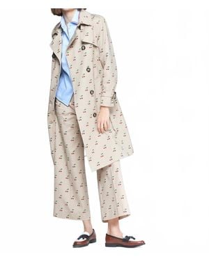 Vilagallo Amelie Trench Coat - White
