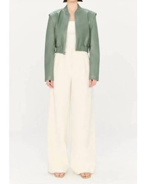 Jonathan Simkhai Doreen Boxy Bomber Jacket - Natural