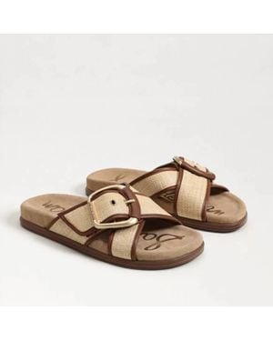 Sam Edelman Darla Buckle Slide Sandal - Brown