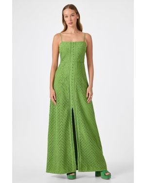 trina turk green lace dress Kissimee Sleeveless Maxi in Red lace corset