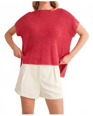 Jodifil Discover You Knit Top - Red