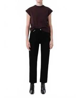 Agolde 90's Pinch High Waist Crop Pants - Black