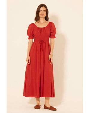 Bila77 Farlin Midi Dress - Red