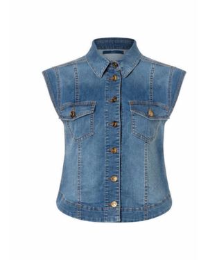 Mac Jeans Vest - Blue