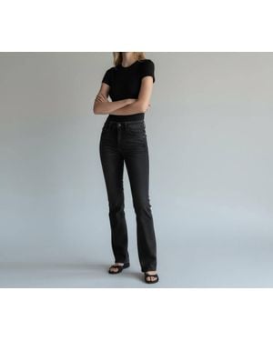 LOVERVET High Rise Boot Cut Jeans - Black