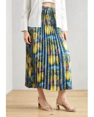 Scotch & Soda Pleated Print Skirt - Multicolor
