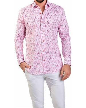 MASUTTO Perla Long Sleeve Button Shirt - Pink