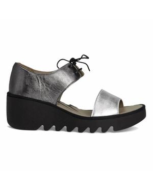 Fly London Bilu 465 Lace-Up Sandal - Black