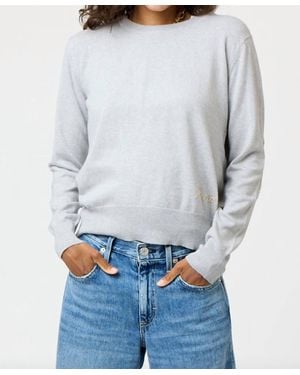 Kerri Rosenthal Patchwork Cotton Pullover - Gray