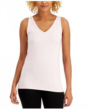 Alfani Ultra Soft Modal Tank Top - White