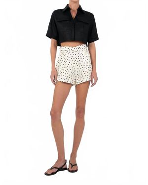 Parentesi Polka Dot Shorts - Black