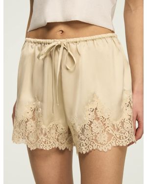 Lucky Brand Lace Satin Short - Natural