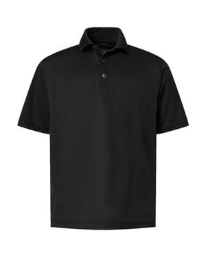 Paragon Youth Saratoga Performance Mini Mesh Polo - Black
