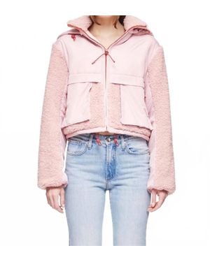 ENA PELLY Rosie Faux Fur Jacket - Pink