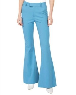 Smythe Mid-Rise Stretch Bootcut Pants - Blue
