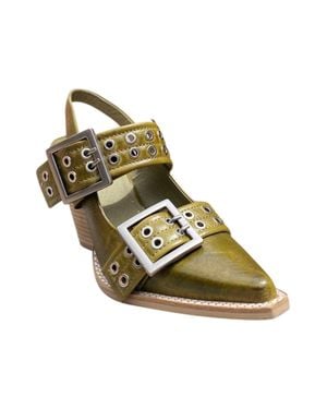 Jeffrey Campbell Carlie Slingback Pumps - Green