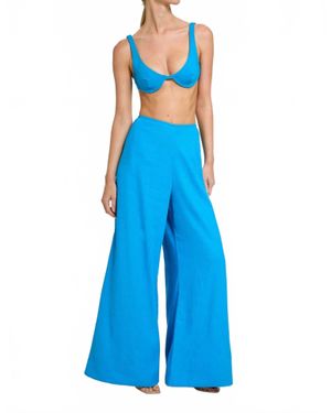 Revel Rey Aquablue Tahoe Wide Leg Pant
