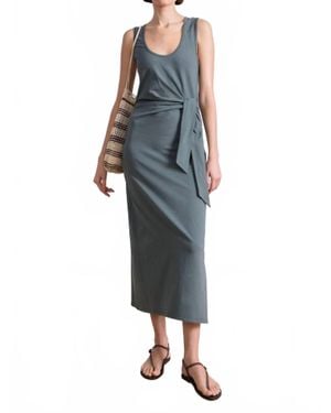 Apiece Apart Uri Twist Dress - Blue