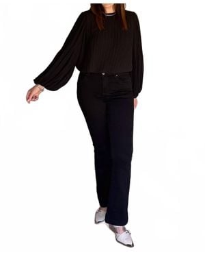 Risen Noir Nights Mid Rise Flare Jeans - Black