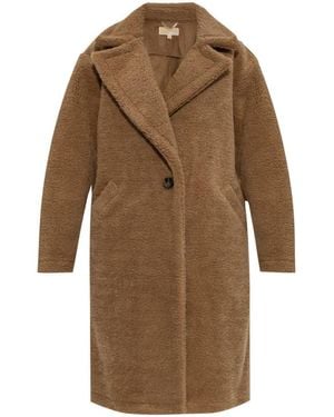 MICHAEL Michael Kors Faux-Shearling Coat - Brown