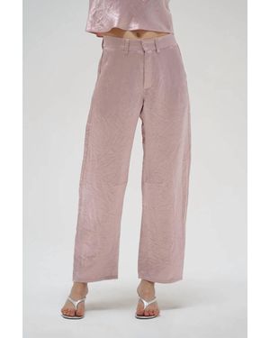 LNA Kait Shine Pant - Pink