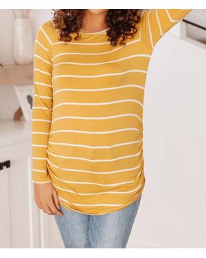 Hailey & Co Sailing Stripes Top - Yellow