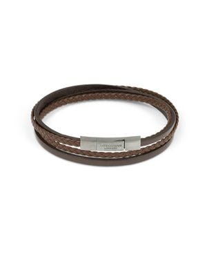 Tateossian Fettuccine Multi Strand Bracelet - Black