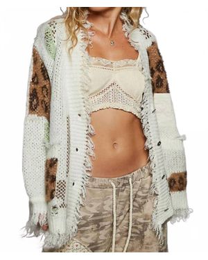 Pol Stay Wild Cardigan - Gray