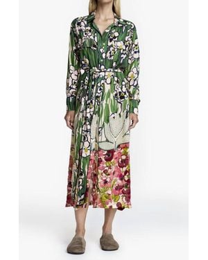 Smythe Tailored Shirt Dress - Green