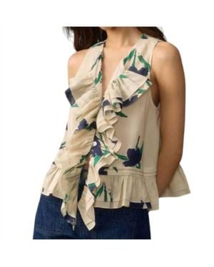 Hope for Flowers Frilled Shell Top - Natural