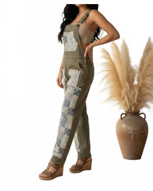 Pol Boho Overalls - Natural