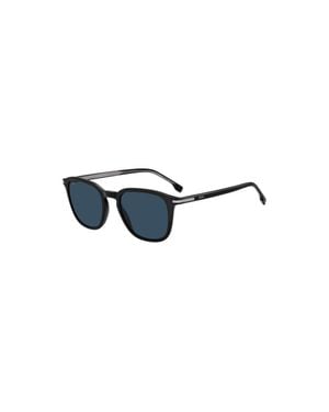 BOSS Acetate Sunglasses With-Tone Trims - Blue