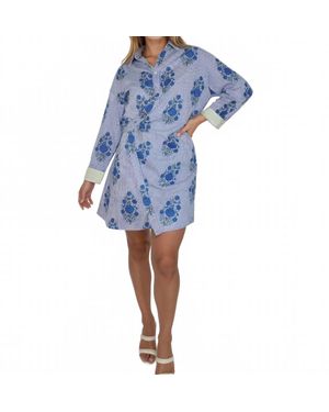 NIBI MTK Manna Wrap Dress - Blue