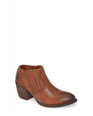 Roan Malina Western Leather Bootie - Brown