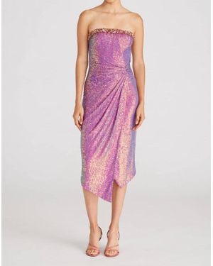 THEIA Annika Twist Cocktail Dress - Pink