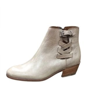 Frye Leather Ankle Booties - Natural
