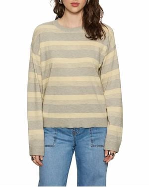 Sanctuary 24/7 Striped Popover Sweater - Natural