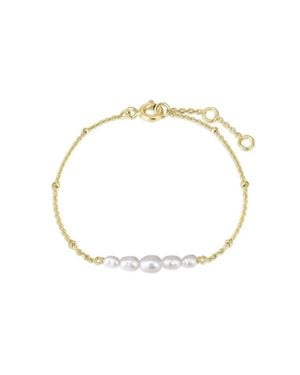 Eklexic Micro Clustered Pearl & Bead Bracelet - Metallic