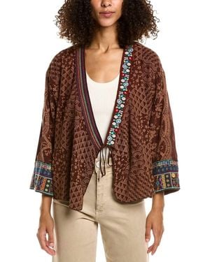 Johnny Was Square Seraphina Kimono - Brown