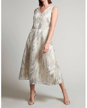 Compli K Sleeveless V-Neck Cocktail Dress - Metallic
