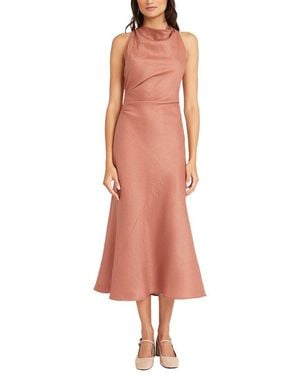 Luxely Midi A-Line Dress - Pink