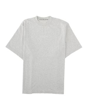 Alexander Wang Heather Relaxed Fit Logo T-Shirt - White