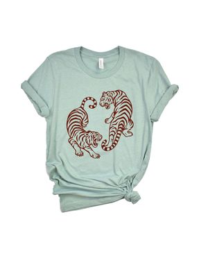 Simply Sage Market Two Tigers - Green