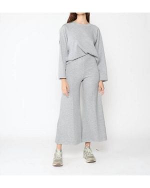 Ripley Rader Scuba Wide Leg Cropped Pant - Gray