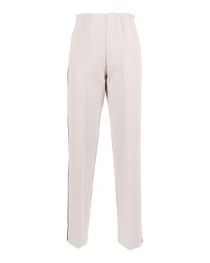 Shirtaporter Tailored Flare Pants With Contrasting Piping Detail - White