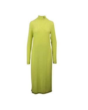 Yang Li Ribbed Long Sleeve Dress - Green