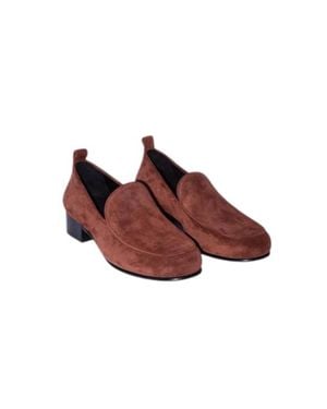 BY FAR Alfred Loafer Suede - Brown